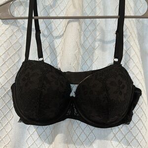PINK Victoria's Secret Black Full-Coverage Bra with Molded Cups